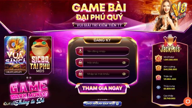 Bet thủ có thể đăng ký trở thành hội viên thành công chỉ sau đúng 1p đồng hồ