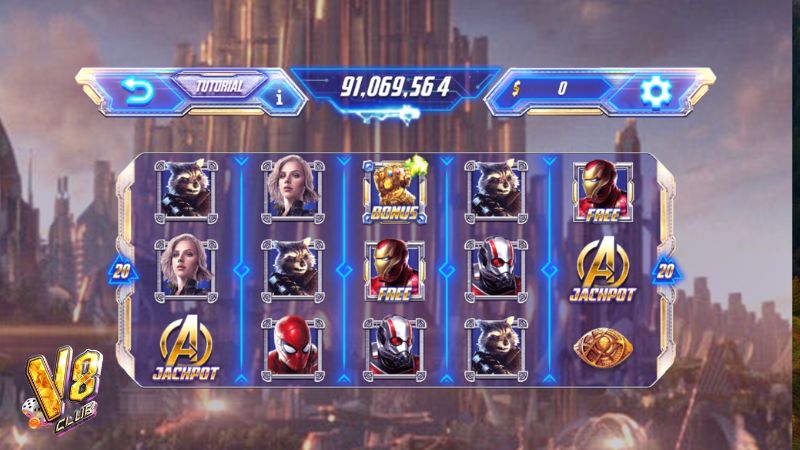 Game được thiết kế sinh động với hình ảnh các siêu anh hùng của vũ trụ Marvel